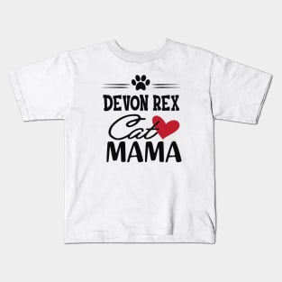 Devon rex cat mama Kids T-Shirt